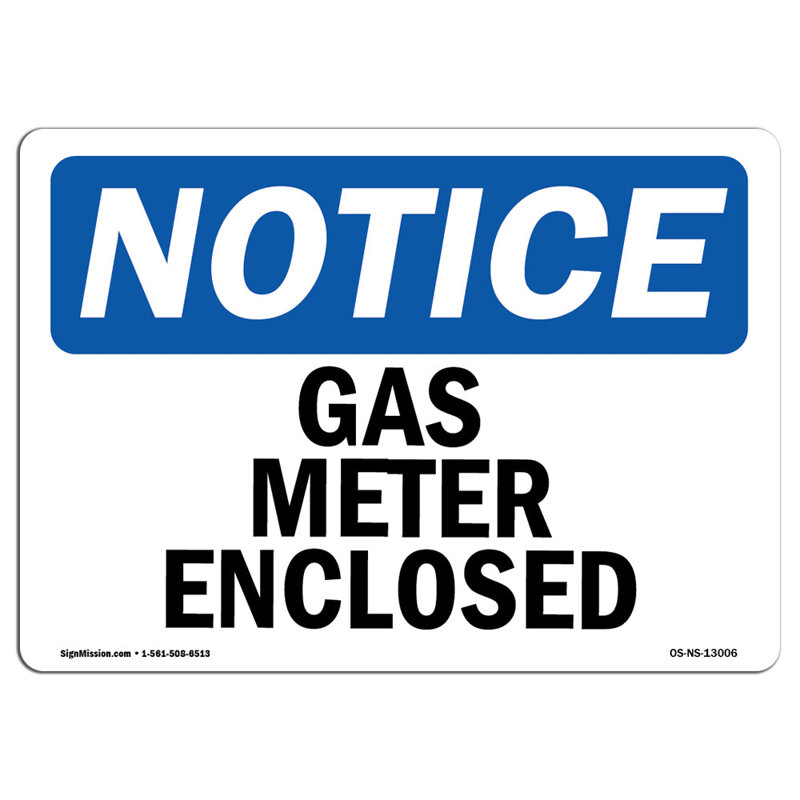 Gas Meter Enclosed, 12'' H X 18'' W