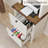 71'' Tall Standard Bookcase With 2 Drawers-1090475635