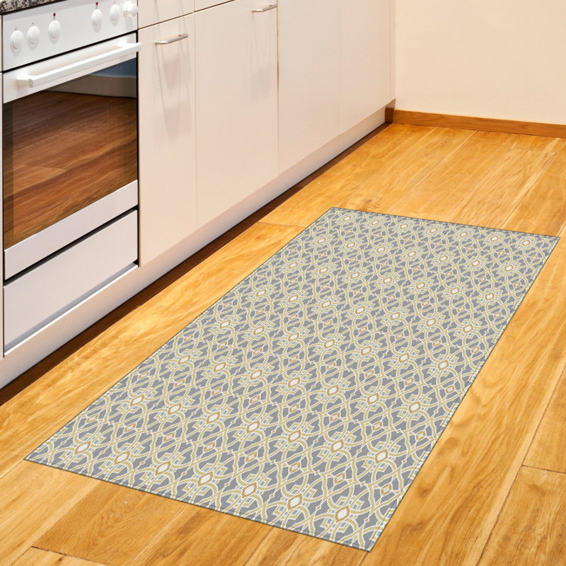 Geometric High Density Long Fiber Poly Threads Decorative Area Rug Carpet, Rectangle 2'7" x 5'