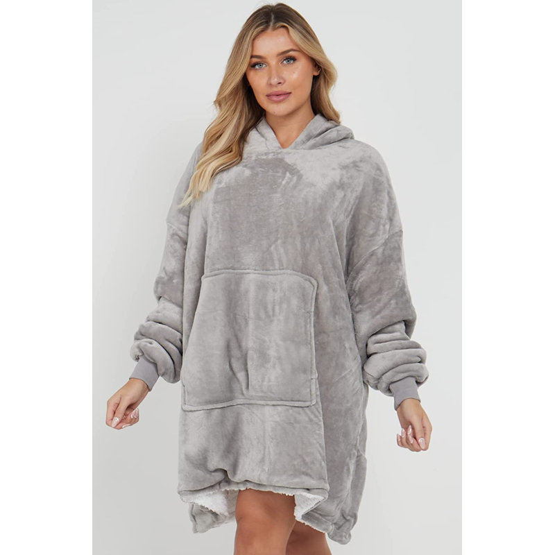 Alyrah Plain Weave / Muslin Throw Blanket, Silver