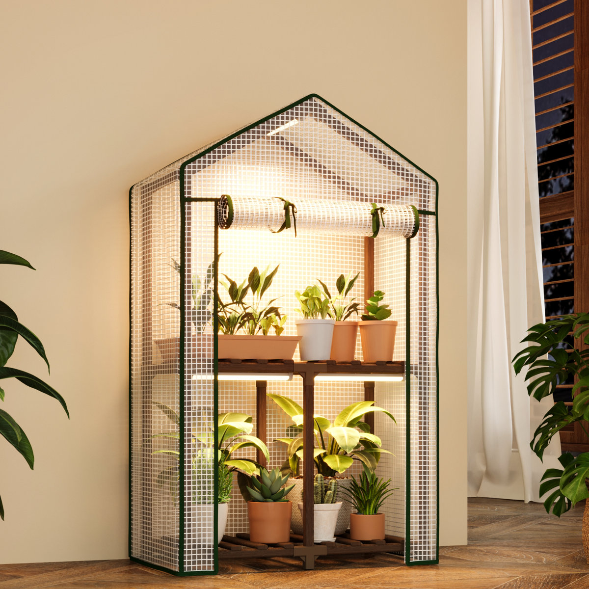Mini Greenhouse with Grow Light