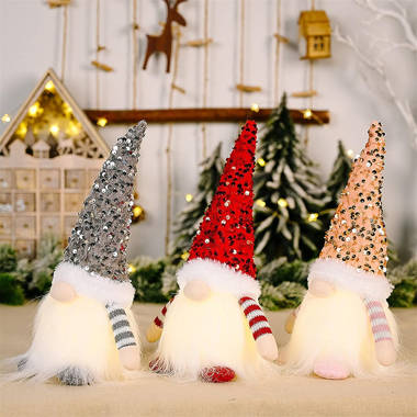 Illuminated Holiday Christmas Old Man Ornaments Animals Decoration Gift For  Home Holiday Decors Figurures Christmas Tree Stuffed Toy Cloth Christmas
