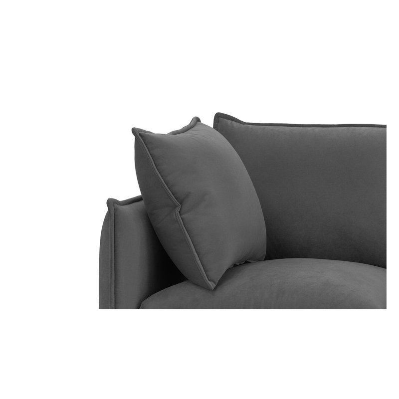 Neptali 2 Seater Velvet Sofa, Grey