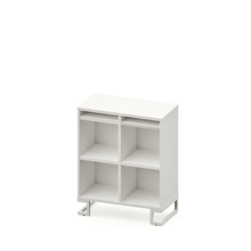 Deardorff 101 cm H x 80 cm W Cube Bookcase, White, White