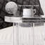 Table d'appoint ronde ronde en acrylique transparent