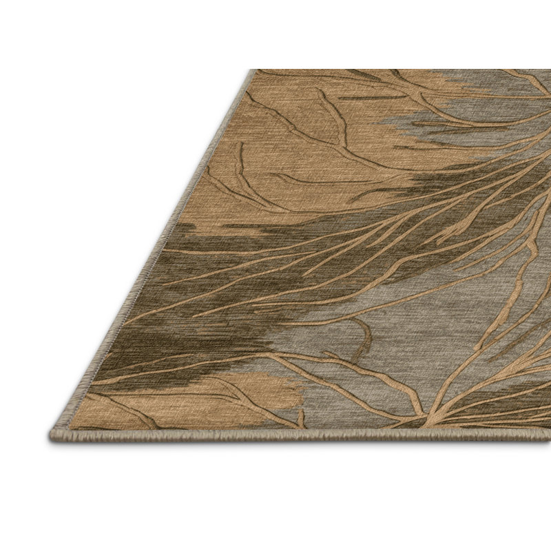 Tapis beige lavable à la machine, Tapis de couloir 2 pi x 5 pi