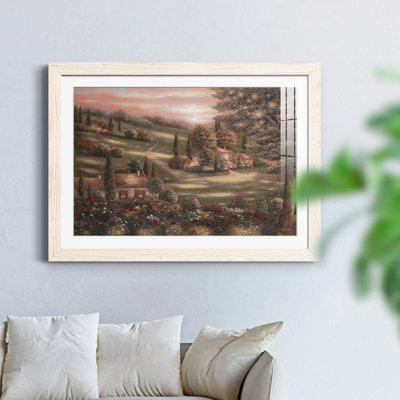 Evening / Tuscany I - Peinture avec cadre photo