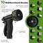 Metal Garden Hose With 10 Function Nozzle-110895070