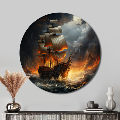 Amayha - People Round Metal Art
