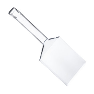 Grandes spatules transparentes jetables en plastique