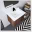 Armoire de salle de bain avec lavabo, portes à fermeture en douceur, fixation flottante, 24 po pour petite salle de bain
