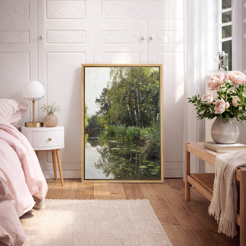 Misty Lakeside, H 24 po x l 16 po x P 1,5 po, Cadre flottant naturel