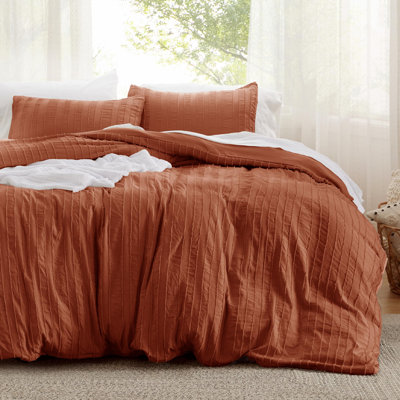Essential Bedsure Shabby Elegance Striped Tufted Duvet Cover GentleSoft™️