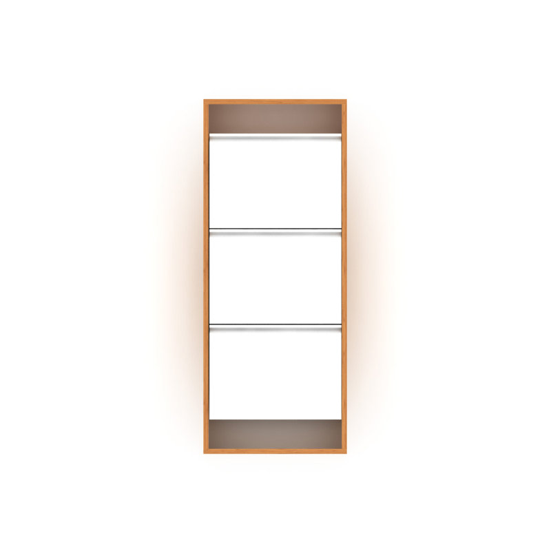 Armoire de rangement pour chaussures Emilsy, Noyer