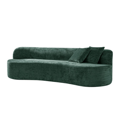 Canapé Bonise Eliseo de 94,5 po de largeur à compression haute densité et 2 coussins