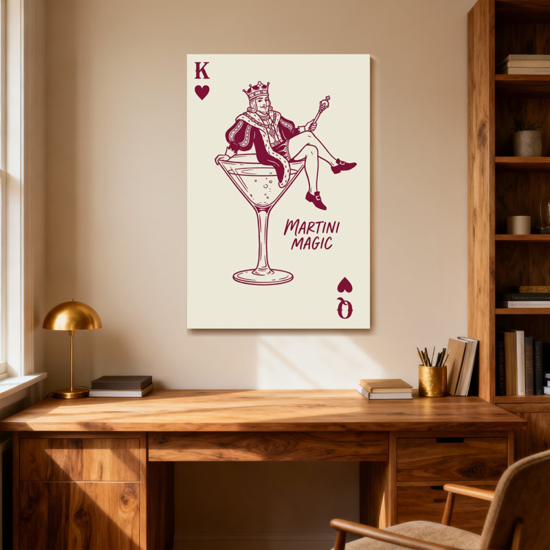 Fashion King of Hearts Martini Magic, H 40 po x l 28 po