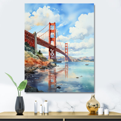 «Blue Bridge Architectural Marvel III», reproduction sur toile