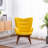 Battistina Velvet Armchair with Ottoman-432621150