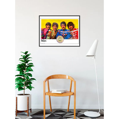 The Beatles Sgt. Peppers 1960s, reproduction d'art sur affiche encadrée