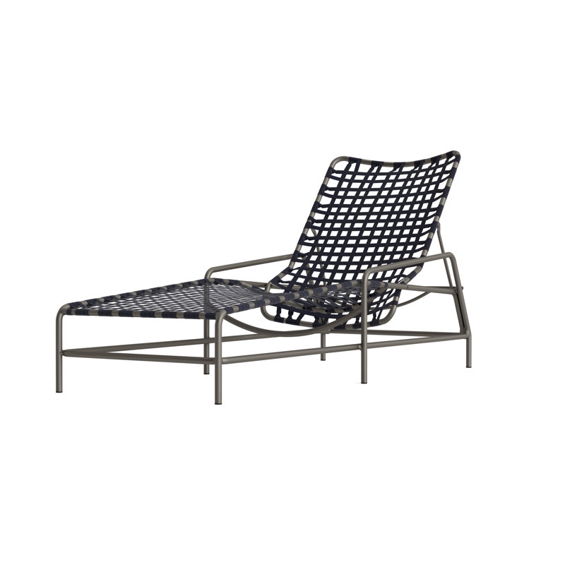 Kantan Outdoor Chaise Lounge, Marine/Mica