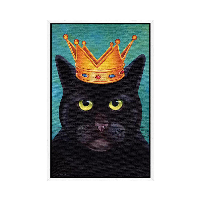 Monarch by Vicky Mount - Painting on Canvas, White Framed, 66.04 cm H x 45.72 cm W