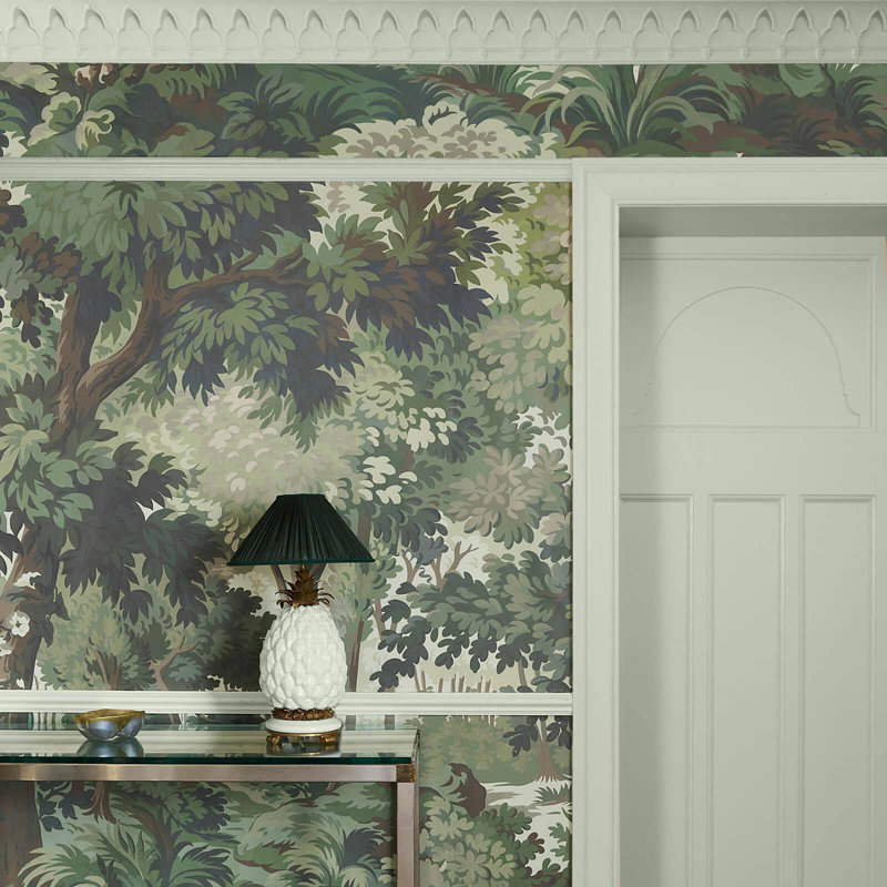 ARBOREA Wallpaper - Verde 9'10" - full height wallpaper