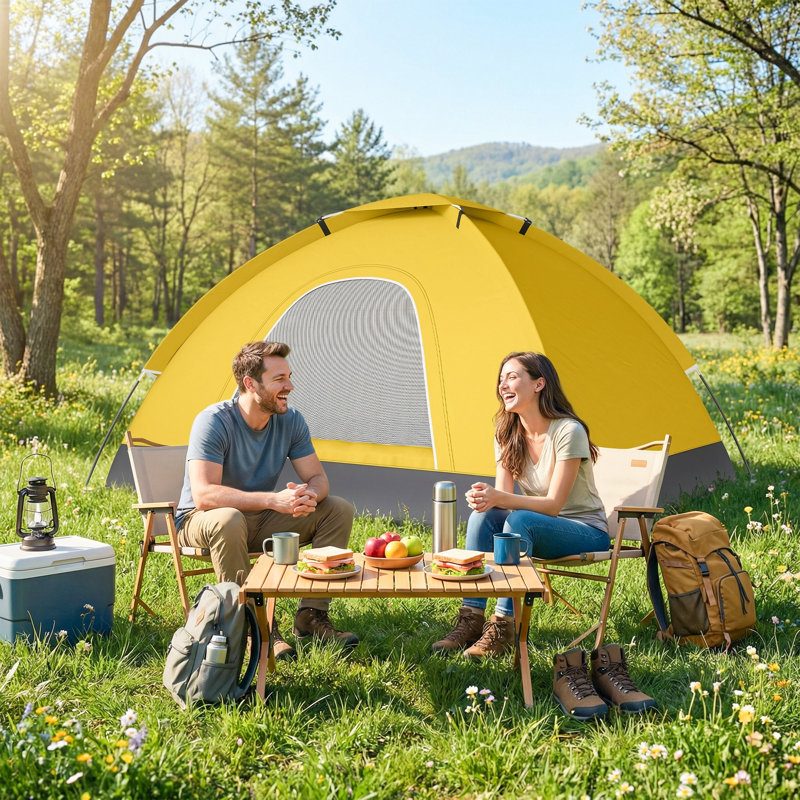 2 Person Tent, Yellow