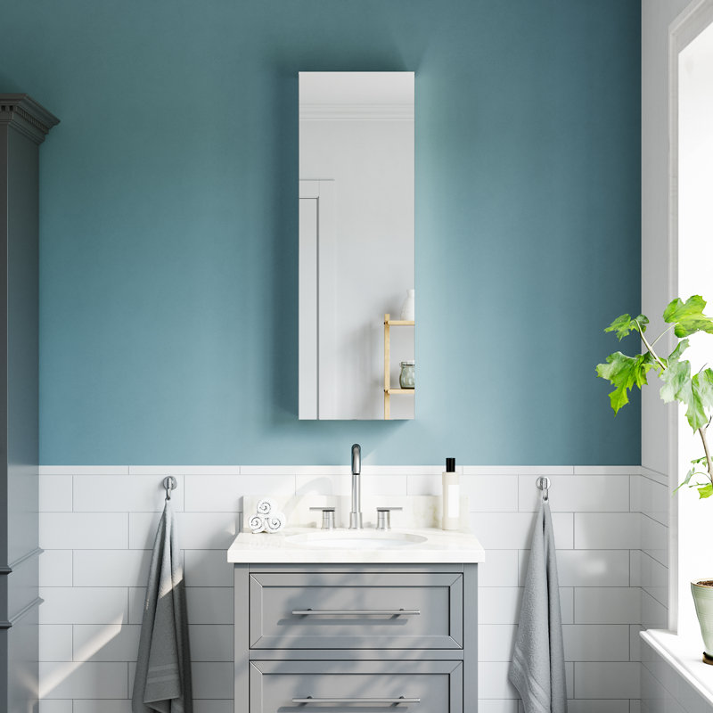 Armoire à miroir murale sans cadre l 12 po x H 36 po