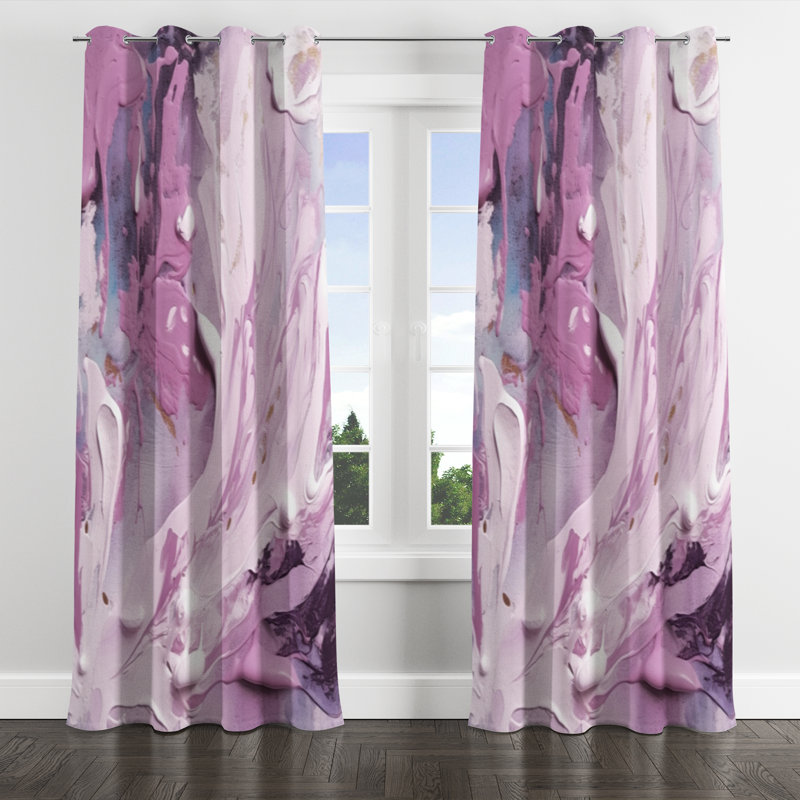 Jamerson - Modern Blackout Grommet Curtain - 1 panel, 52" W x 95" L, Silver Grommets