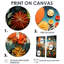 «Orange Mid Century Natures Harmony III», art mural orange-1590270080-1590270081-1590270082