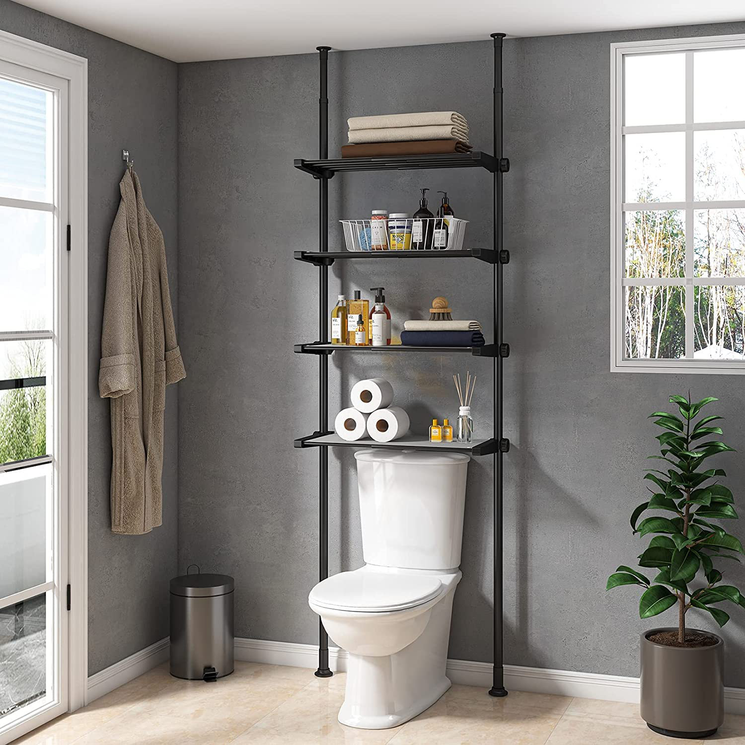 Rebrilliant Jarrion Freestanding Over-the-Toilet Storage