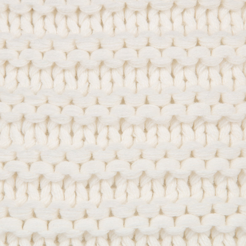 Tassey Tassels Pillow Cover, Ivory White