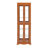 Lighted Glass Curio Display Cabinet,Display Cabinet,Glass Storage Cabinet Glass Wine Cabinet Wood Frame Toy Display For Living Room, Kitchen, Pantry Light Bulb Included OAK-122821705