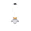 Luminaire suspendu noir à 1 lumière Makrina-765452771