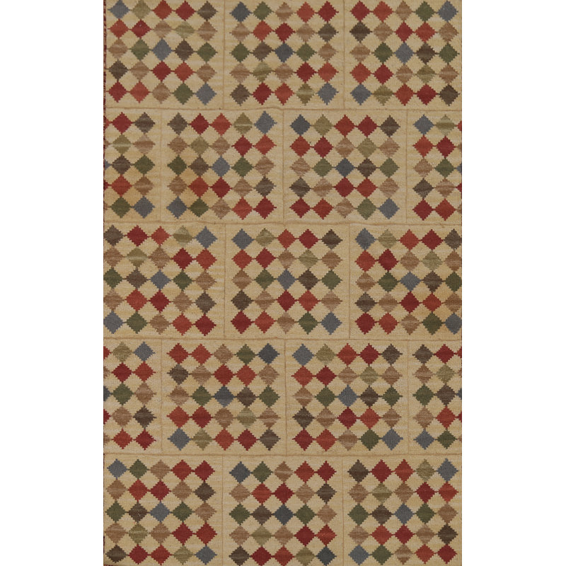 Tapis kilim à motif géométrique All-Over Flat