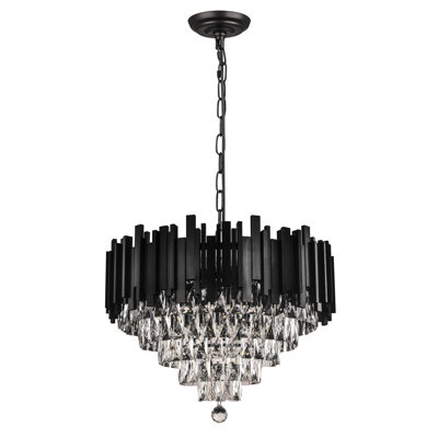 Lustre à 10 lumières avec cristal Osose