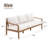 Solid Wood Patio Sofa with Cushions-113103517