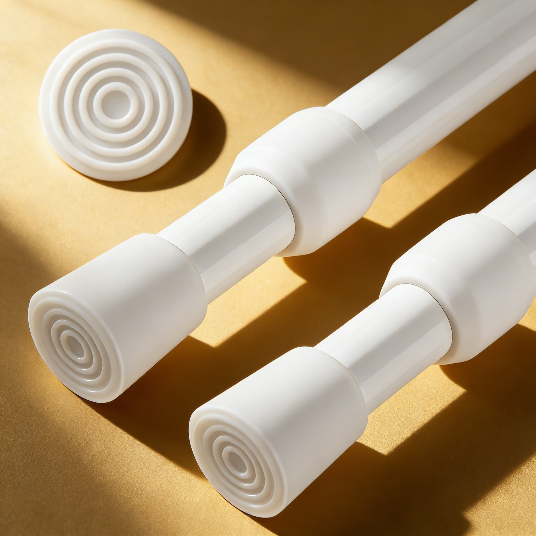 Latitude Run® Adjustable Spring Tension Curtain Rod, No Drilling
