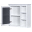 Ensemble de meuble-lavabo à une cuve moderne avec tiroirs et armoire à miroir Modern-2132059573