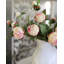 Pivoine blanche et rose en vaporisateur 19 po-136068136