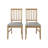 Wooden Dining Chair With Warm Grey Cover-212929905