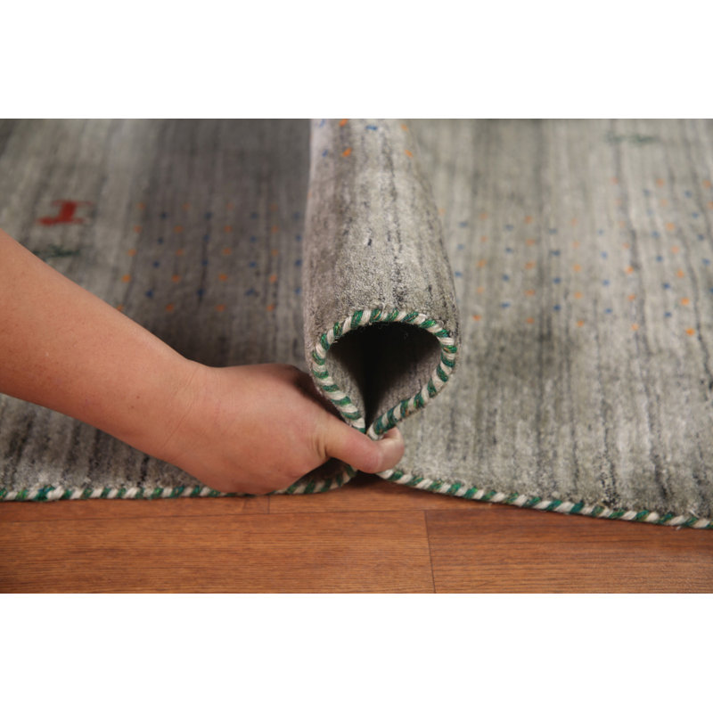 Tapis indien en laine fabriqué à la main Gabbeh 8 x 10