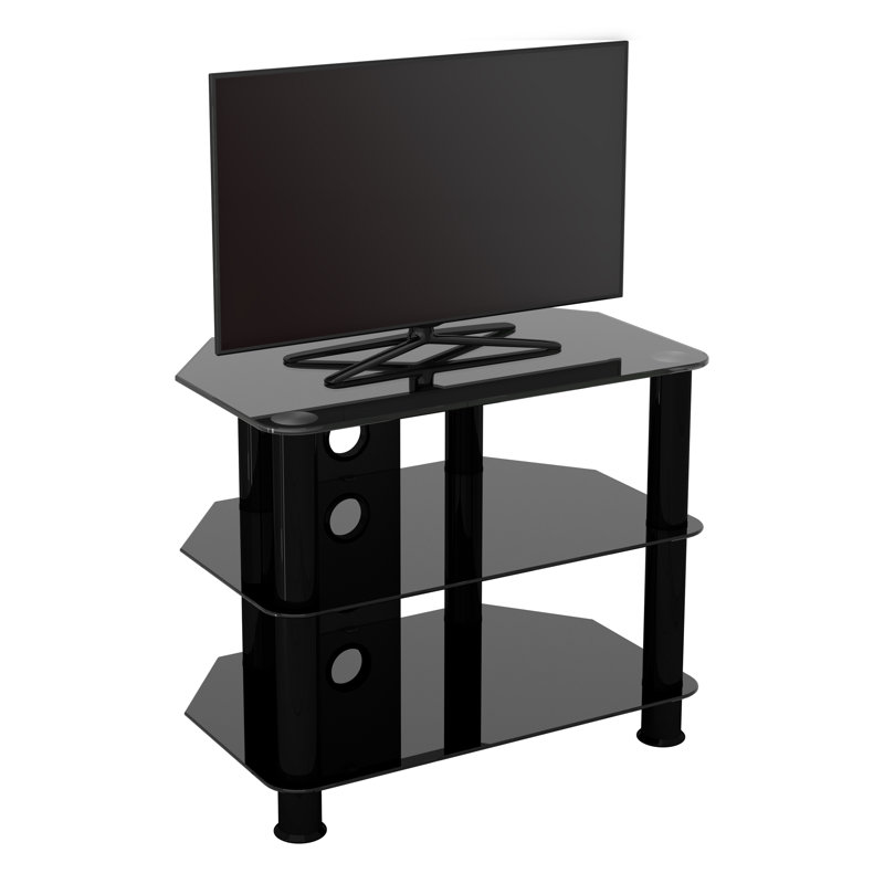 Grundy Unfinished TV Stand for TVs up to 32", Black
