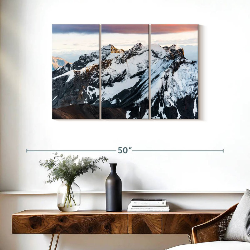 Alvord Snowy Mountain Peaks, 24" H x 38" W