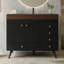 Meuble-lavabo autoportant 36 po avec comptoir en faux marbre, lavabo en céramique, 5 tiroirs et pieds en acier inoxydable-130901932