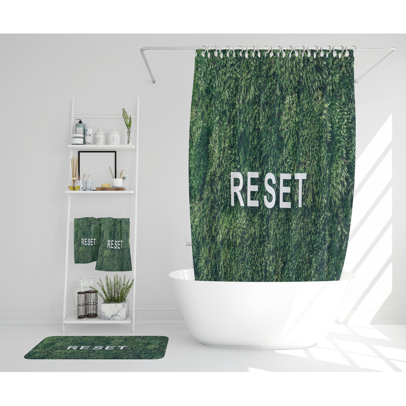 Nezih Polyester Shower Curtain Set