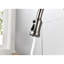 Robinet de cuisine à poignée simple en acier inoxydable, nickel brossé, robinet à 3 réglages de débit d'eau, rotation à 360 °, réglages pratiques-1370102009
