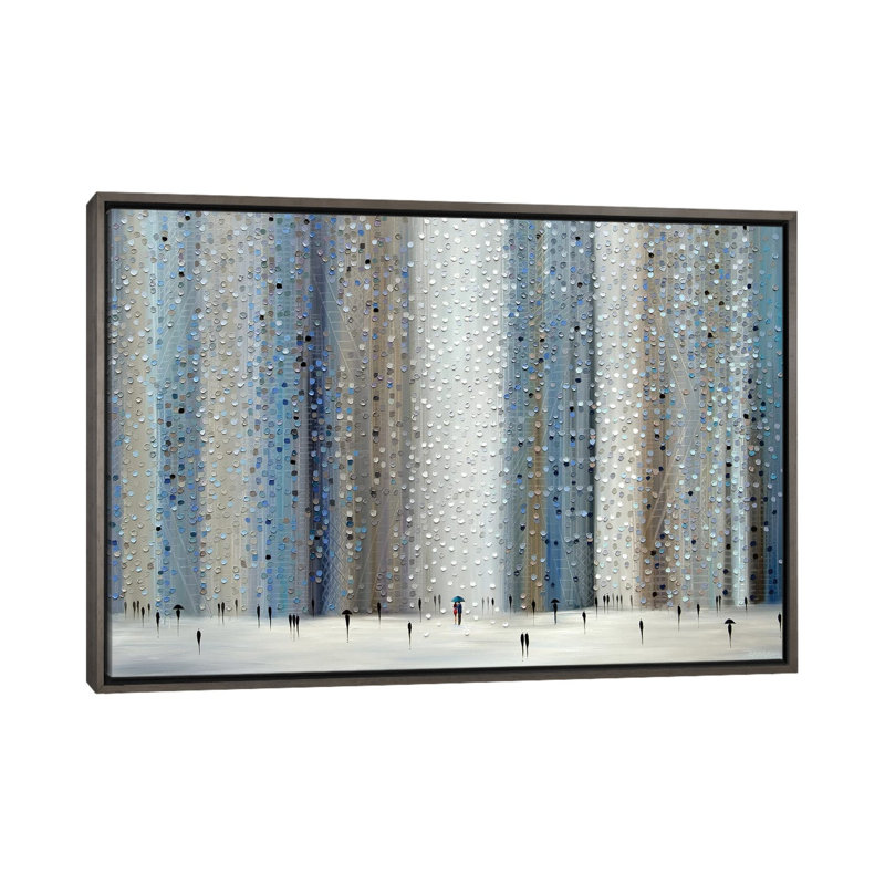 Reproduction d’art, "Love Rain" par Ekaterina Ermilkina, Pas de tapis, H 18 po x l 26 po x P 1,5 po