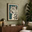 Snow Leopard Study Modern - Wrapped Canvas-707043136-707043139