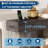 Modern Farmhouse Console Table with Built-in Power Outlet, Wood Sofa Table with Open Storage Compartment, Narrow Entryway Table for Living Room, Hallway-1719608645-1719608646